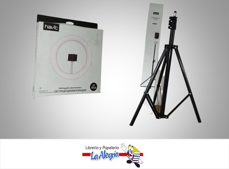 ARO DE LUZ Y SOPORTE TELEFONO ST7012 MARCA HAVIT