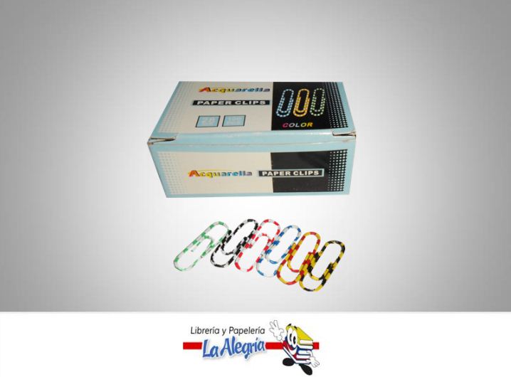 CLIP 28MM COLORES ZEBRA 100UND MARCA ACQUARELLA   
