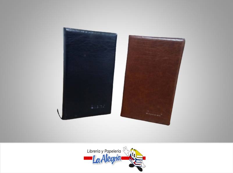 AGENDA EJECUTIVA OFICINA 8,7X14,8CM MARRON/NEGRO MARCA @NOTAS   