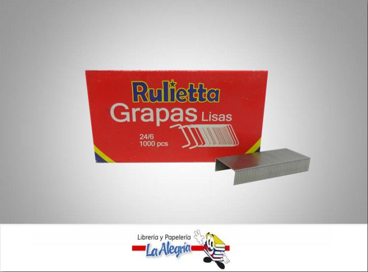GRAPA LISA 24/6 1000 UND MARCA RULIETTA   