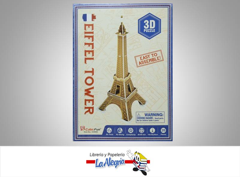 ROMPECABEZA 3D EIFFEL TOWER 20 PZA    
