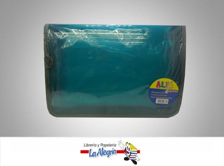CARPETA PLAST C/CIERRE CARTA MARCA ALFA   
