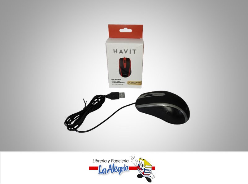 MOUSE USB HAVIT MS753 BLACK/GRAY MARCA HAVIT