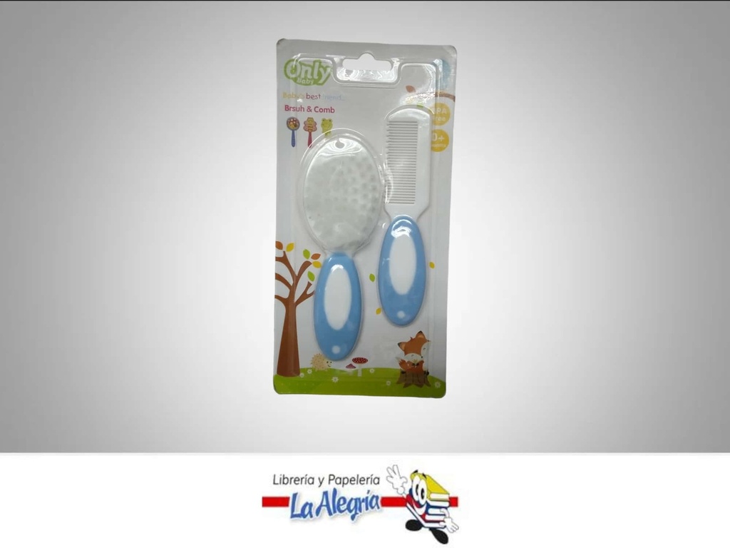 CEPILLO Y PEINE PARA BEBE KIT MARCA ONLY BABY   