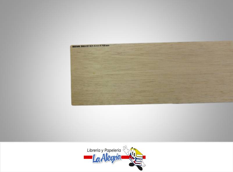 MADERA BALSA LAMINA 07X125X910 MM MARCA COBALSA   