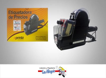ETIQUETADORA PLASTICA DE PRECIO 2 LINEAS MX-6600; MARCA PRINTA