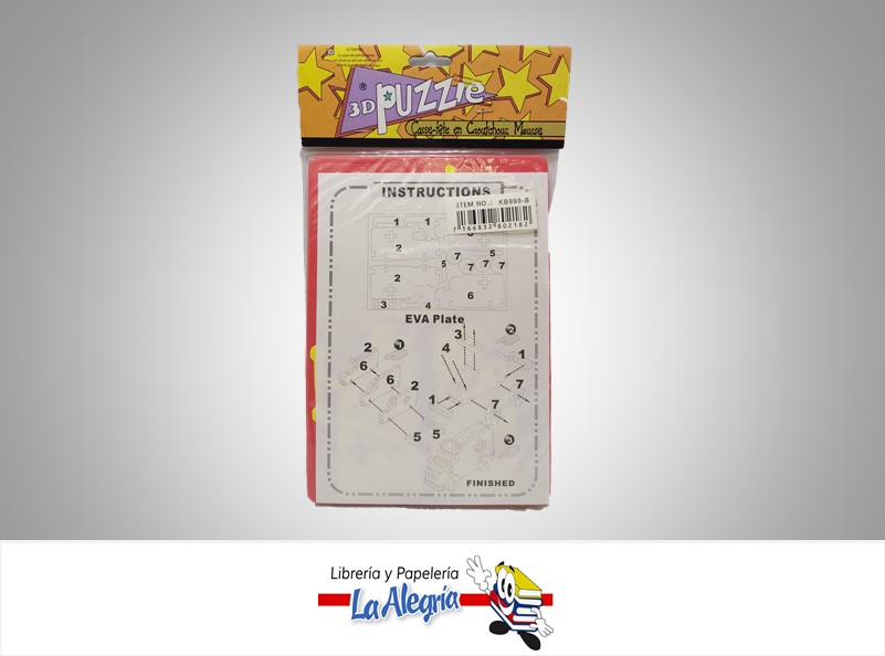 3D PUZZLE FOAMI AMBULANCIA REF KB999-B MARCA S/M   