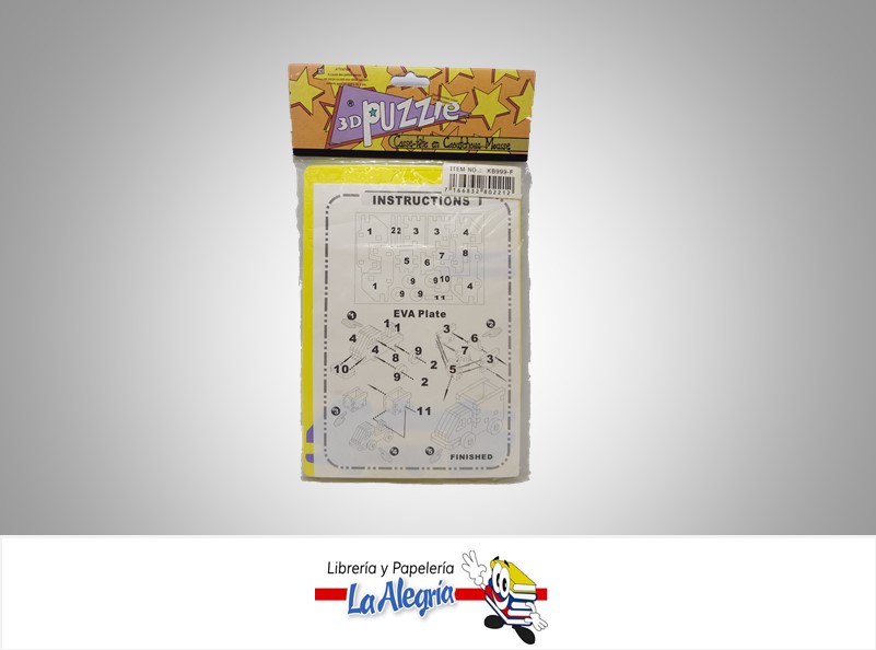 3D PUZZLE FOAMI CAMION REF KB999-F MARCA S/M   