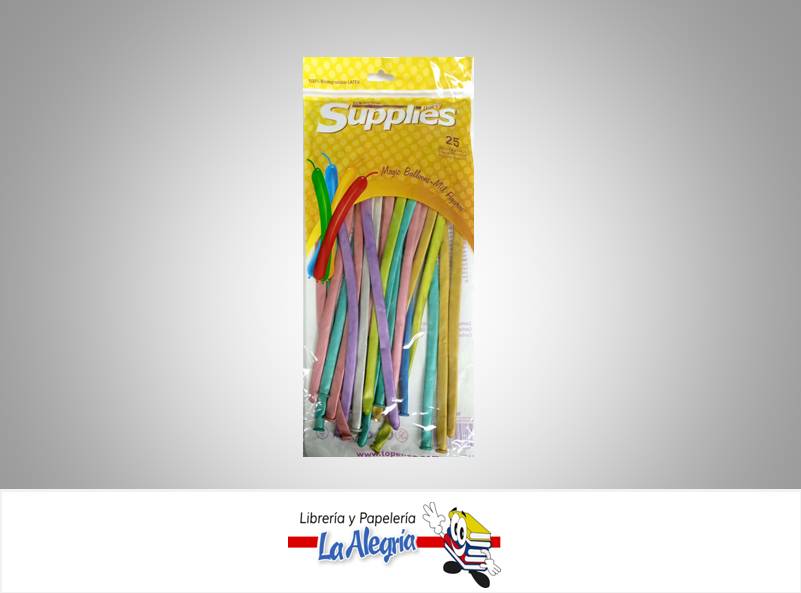 GLOBO MIL FIGURA METAL MULTICOLOR 25 UND MARCA SUPPLIES   