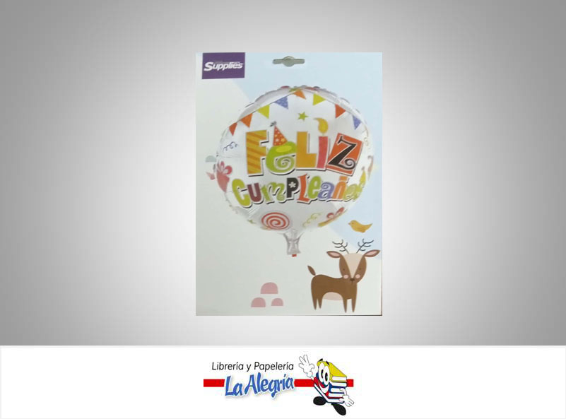 GLOBO FOIL 18'' HAPPY BIRTHDAY CIRCULO UND MARCA SUPPLIES   