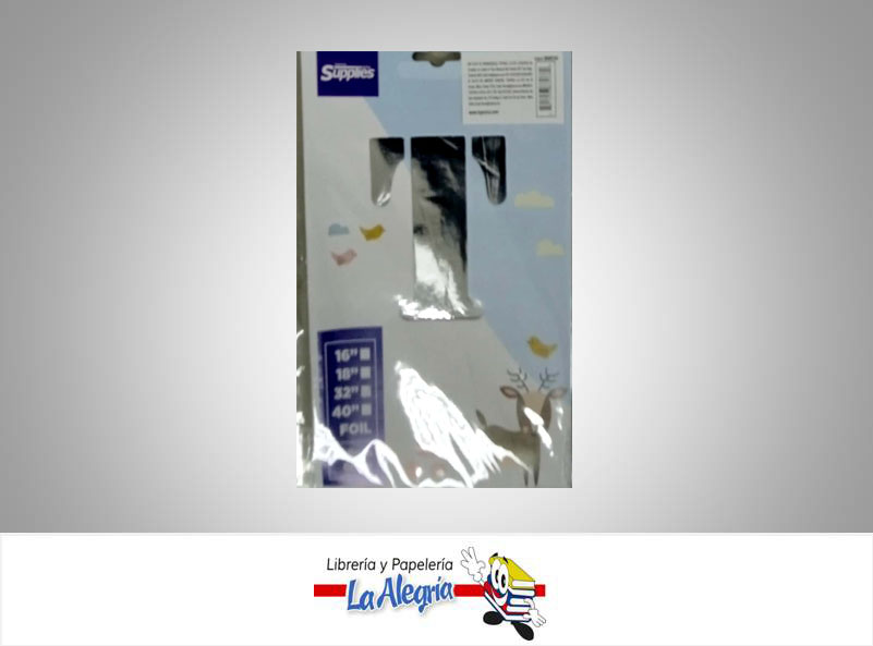 GLOBO FOIL 32'' LETRA T PLATEADO UND MARCA SUPPLIES   