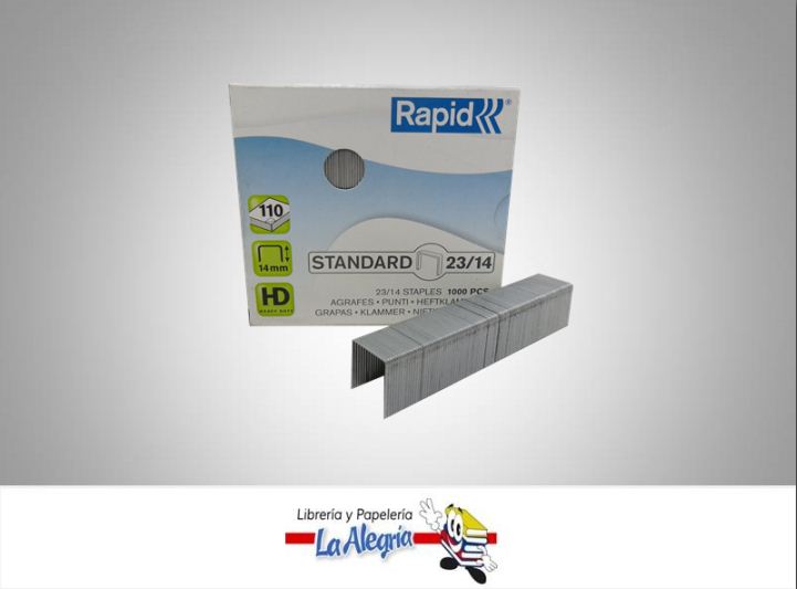 GRAPA LISA 23/14 1000 UND MARCA RAPID   