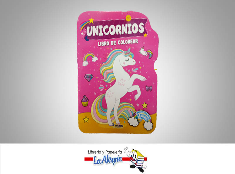 LIBRO COLOREAR UNICORNIOS  TEMATICA INFANTIL   EDITORIAL SICOBEN