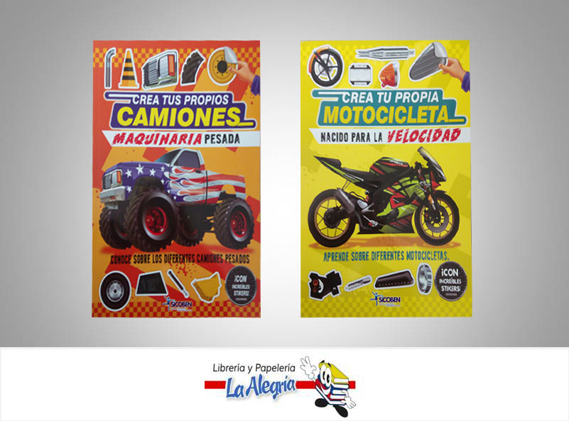 COLECCION CREA TUS PROPIOS CAMIONES 2TIT  TEMATICA INFANTIL   EDITORIAL SICOBEN