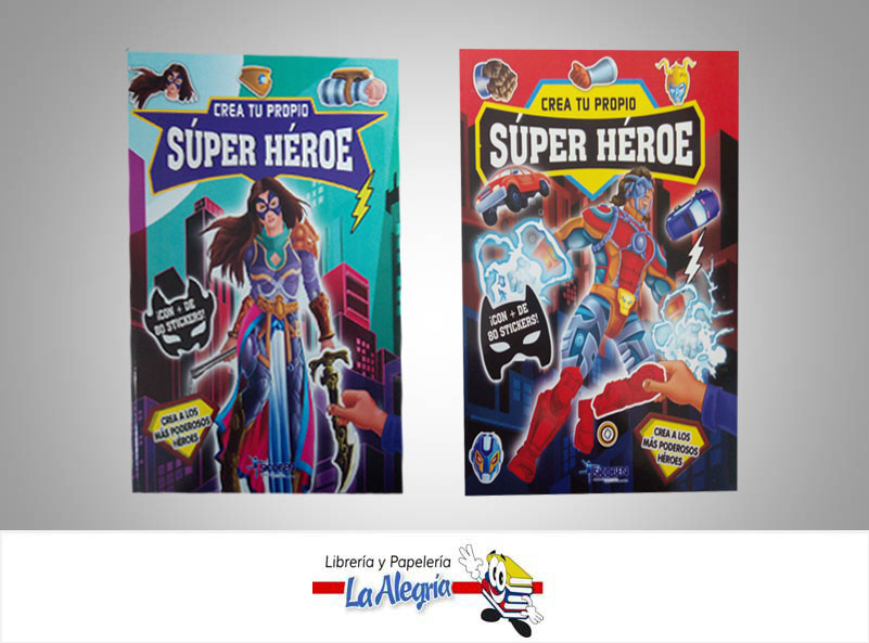 COLECCION CREA TUS PROPIOS HEROES 2TITULOS TEMATICA CUENTO EDITORIAL SICOBEN