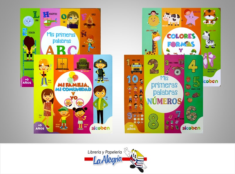 COLECCION MIS PRIMERAS PALABRAS 4 TITULOS TEMATICA CUENTO EDITORIAL SICOBEN