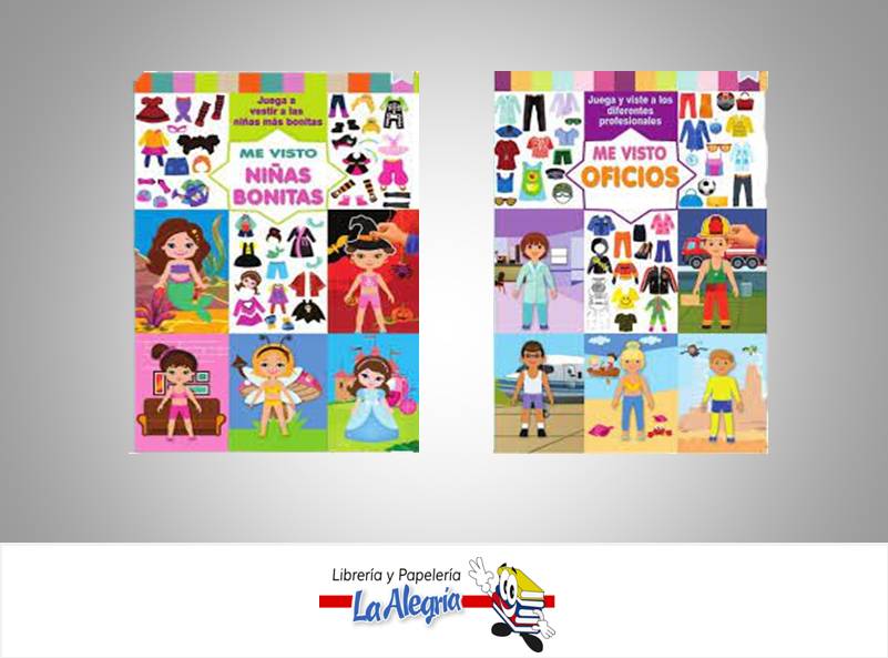 ME VISTO NIÑAS BONITAS/OFICIOS TEMATICA INFANTIL MARCA SICOBEN