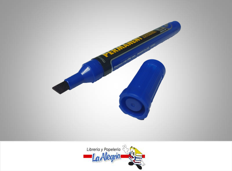 MARCADOR PERMANENTE PTA/CUAD501 AZUL UND MARCA MONAMI   