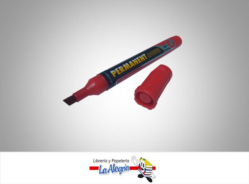 MARCADOR PERMANENTE PTA/CUAD501 ROJO UND MARCA MONAMI   