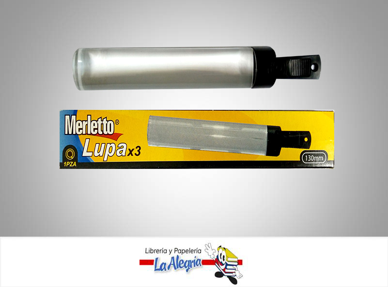 LUPA X3 130MM MARCA MERLETTO   