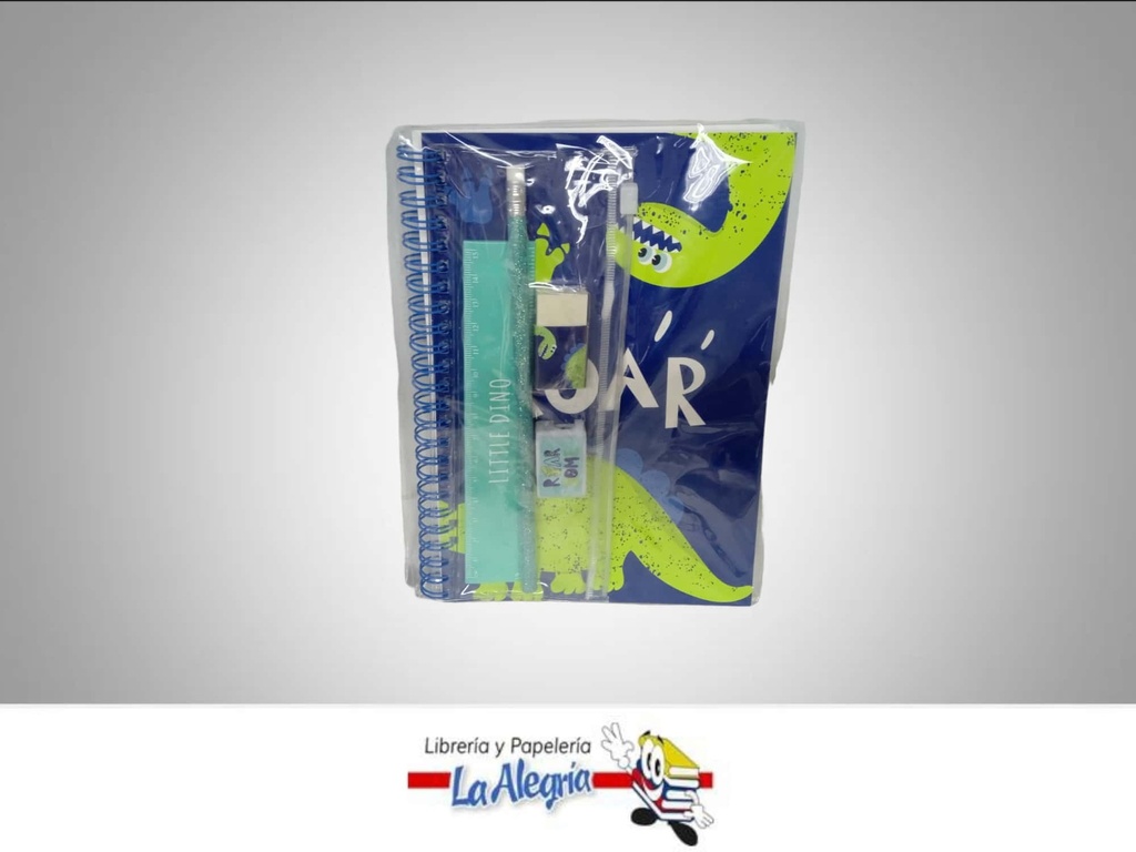 SET ESCOLAR ROAR 5 PZAS MARCA MERLETTO   