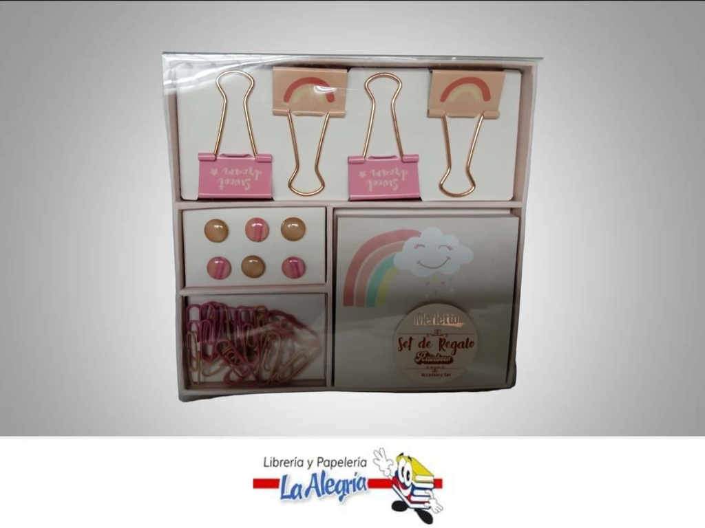 SET DE OFICINA REGALO 7808513012; 4 PZA ROSA MARCA MERLETTO