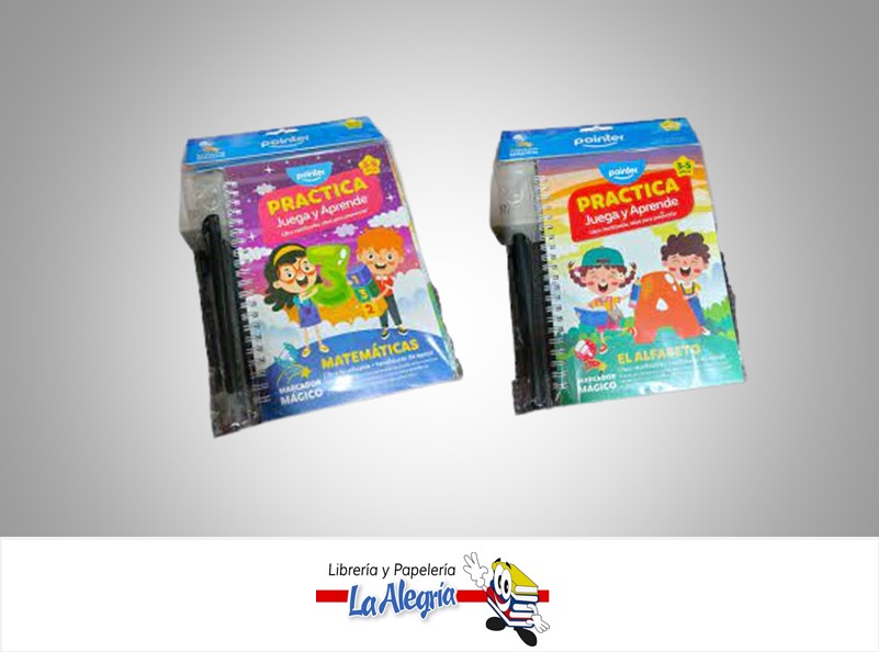 LIBRETA MAGICA PRACTICA JUEGA Y APRENDE MARCA POINTER   