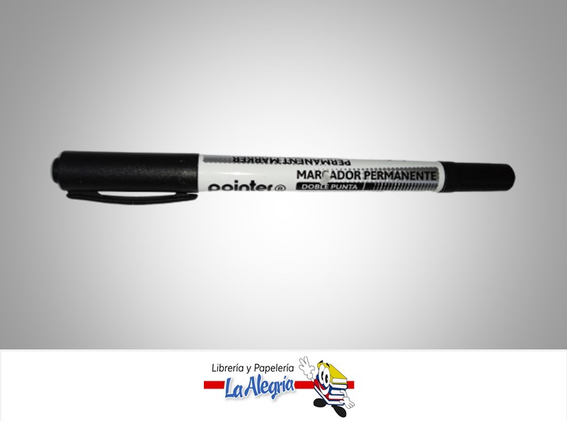 MARCADOR PERMANENTE DOBLE PUNTA M227BK UND MARCA POINTER