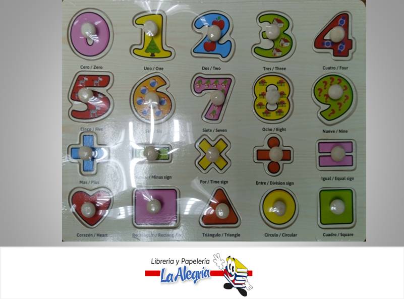 JUEGO DIDACTICO MADERA PZ2104 NUMEROS MARCA POINTER