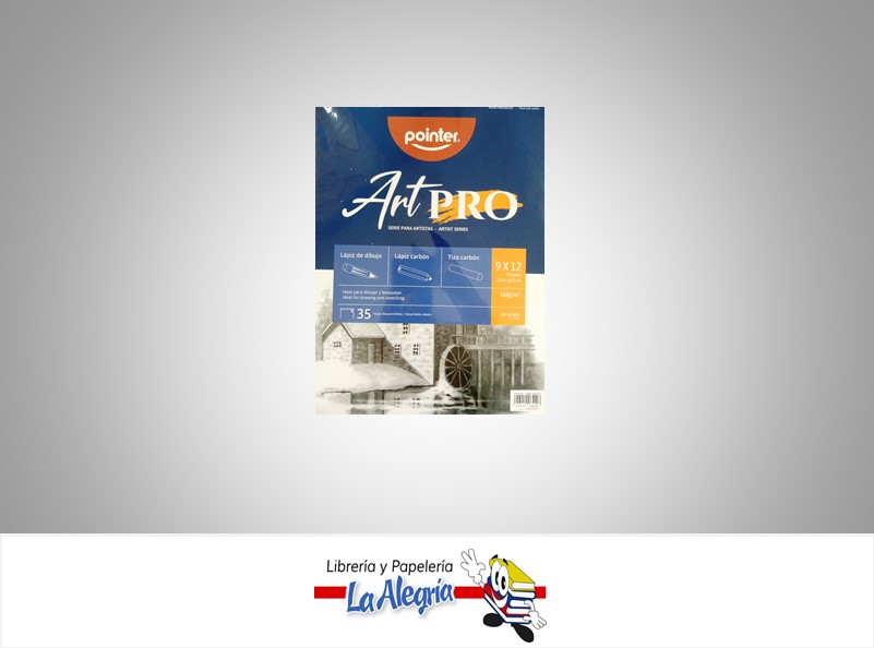 BLOCK DIBUJO ESPIRAL 22.6X30.5CM 35 HOJAS DBSK-160-912 160G/M2 MARCA POINTER