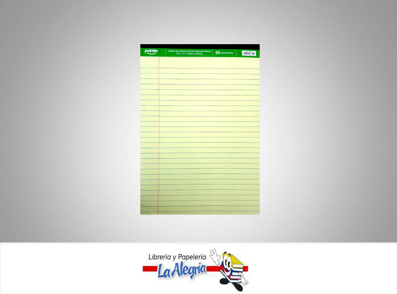 BLOCK DE RAYAS PADYB 50 HOJAS CARTA MARCA POINTER