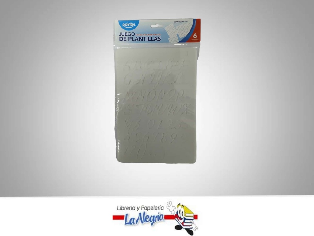 PLANTILLA DE LETRAS Y NUMEROS 6 PZA RPN1 MARCA POINTER   