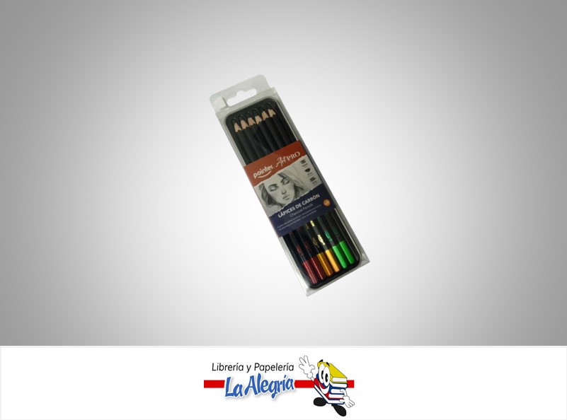 LAPIZ CARBONCILLO SUAVE MEDIO DURO PACK 6UND MARCA POINTER CP-2248