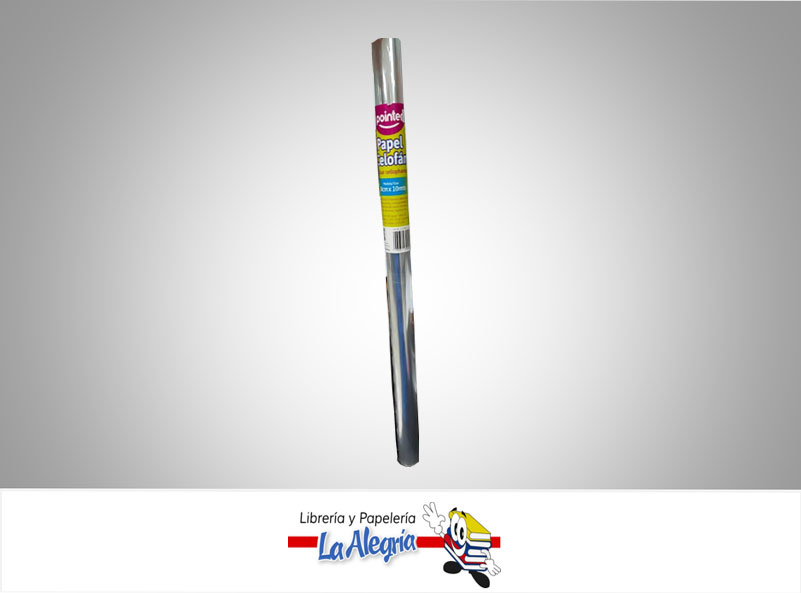 PAPEL CELOFAN 50CM ROLLO DE 10 METROS TRANSPARENTE MARCA POINTER