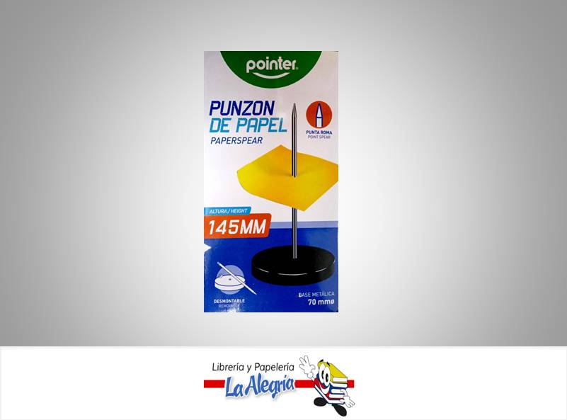 PUNZON PAPEL B1400681 145 MM NEGRO MARCA POINTER   