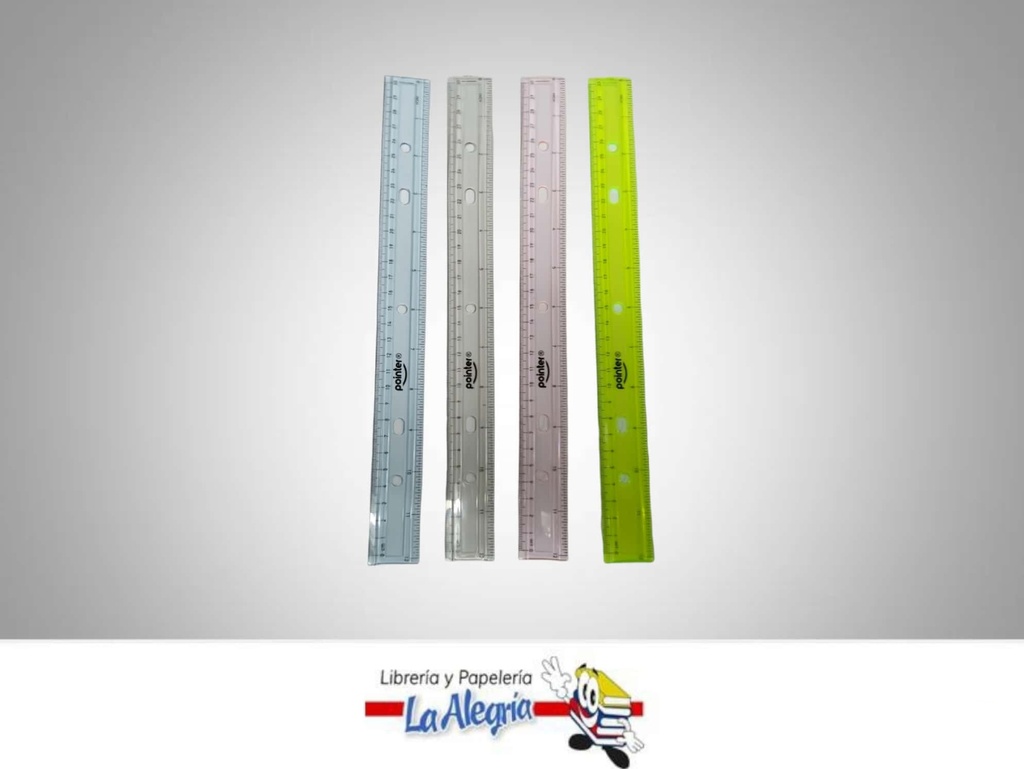 REGLA ACRILICA 30CM RU071C COLORES VARIADOS MARCA POINTER