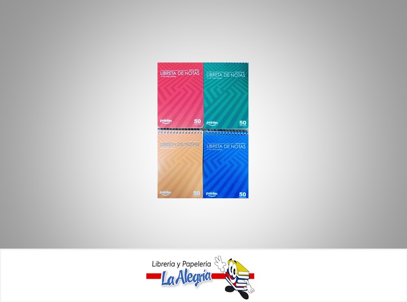 LIBRETA NOTA ESPIRAL NB181510; 10X15CM 50 HOJAS MARCA POINTER