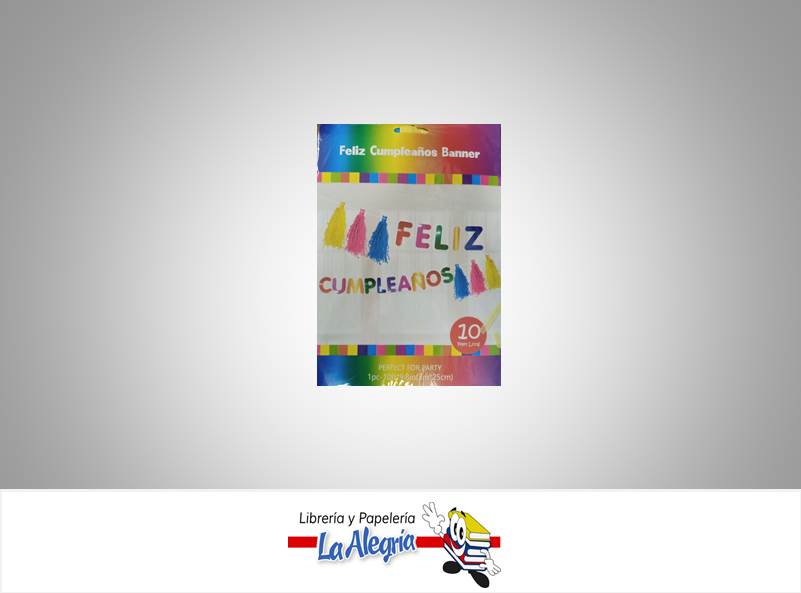 ADORNO PARA FIESTA BANNER FELIZ CUMPLEAÑOS MARCA S/M