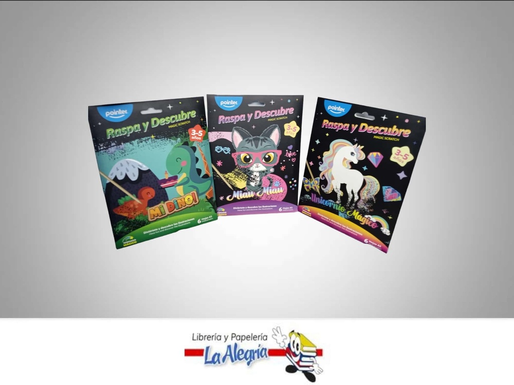 RASPA Y DESCUBRE SB2266; 6 HOJAS A5 MARCA POINTER