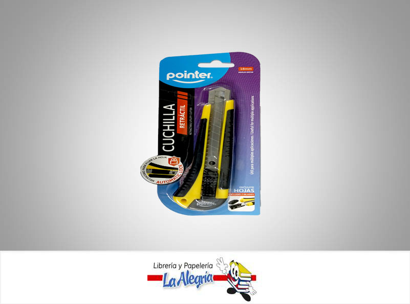 CUCHILLA RETRACTIL CT1903; 18 MM MARCA POINTER