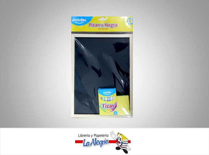 PIZARRA CON TIZA 20X27CM NEGRA MARCA POINTER   