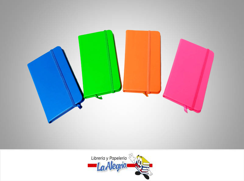 LIBRETA NOTA EMPAST 9,2X14,7CM NEON UND MARCA POINTER   