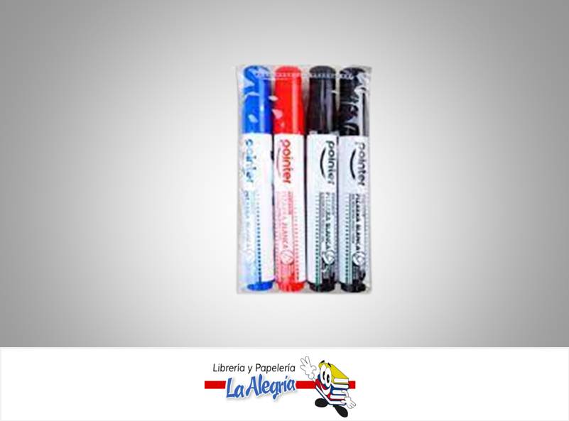 MARCADOR PARA PIZARRA ACRILICA BK1054; 4 PZ MARCA POINTER