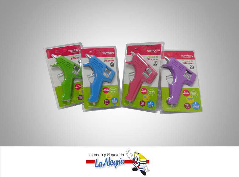 PISTOLA DE SILICON PEQUEÑA 10W A/S  MARCA BAMBARY