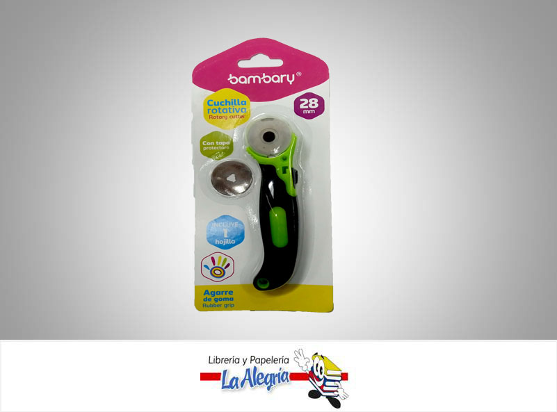 CUCHILLA ROTATIVA CON TAPA PROTECTORA 28MM MARCA BAMBARY