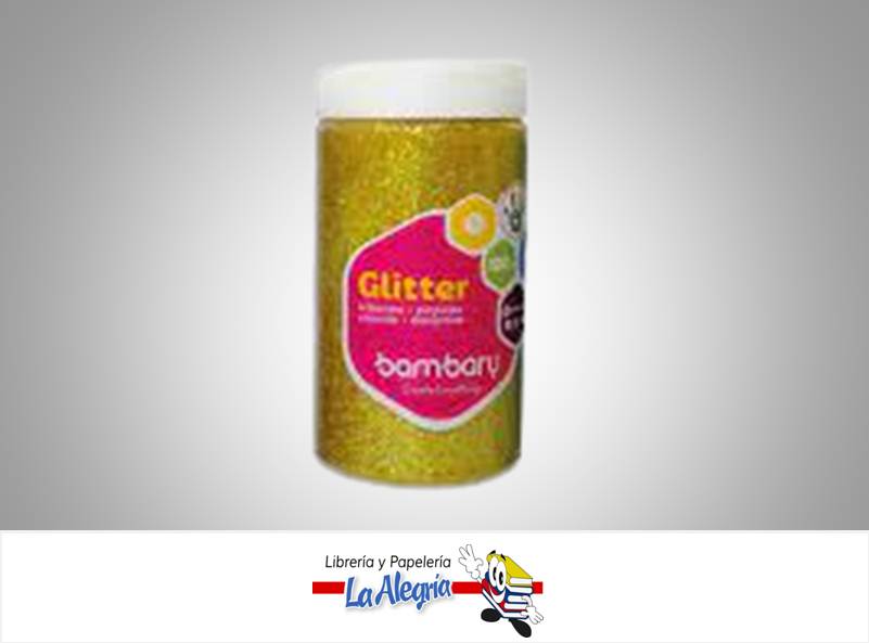 ESCARCHA 100 GR AMARILLO PASTEL MARCA BAMBARY