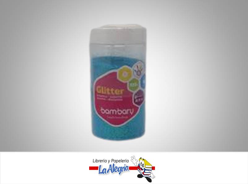 ESCARCHA 100 GR AZUL INTENSO PASTEL MARCA BAMBARY