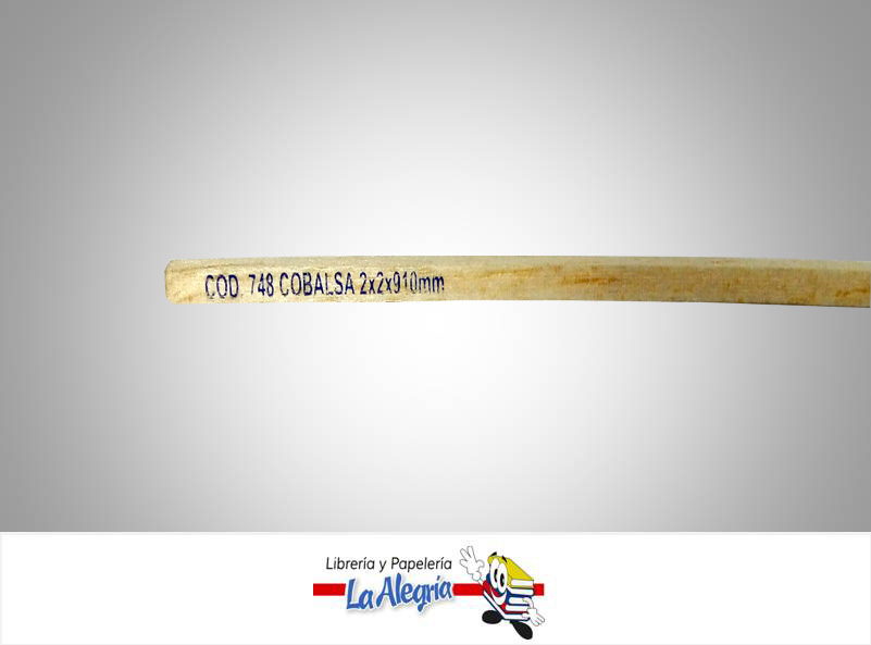 MADERA BALSA COBALSA CUADRADA 2X2X910MM MARCA S/M   