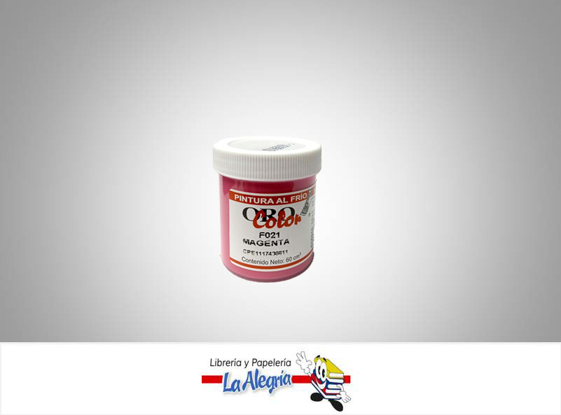 PINTURA AL FRIO 60CC F021 MAGENTA MARCA ORO COLOR