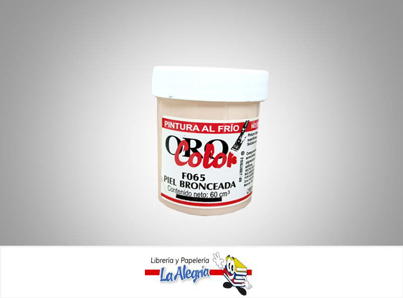 PINTURA AL FRIO 60CC F065 PIEL BRONCEADA MARCA ORO COLOR   